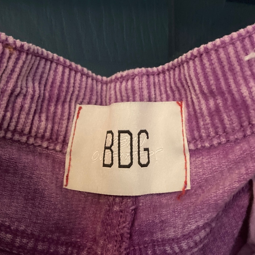 BDG Purple high and wide Corduroy Pants - Picture 3 of 4